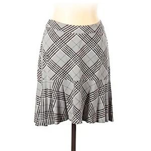 Gray plaid skirt